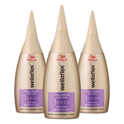 Afbeelding van 3x Wella Flex Fullness Volume Tonic 100 ml