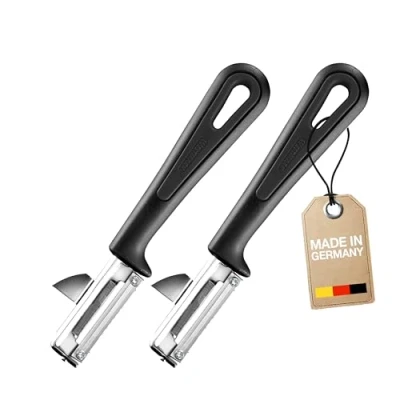 Afbeelding van Westmark 2x Universele dunschiller met uitsteker, Gentle, roestvrijstalen mes, kleur: zwart, 280422E3