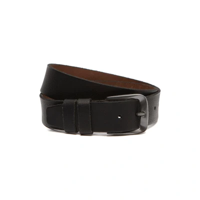 Afbeelding van The Chesterfield Brand Leren Riem Zwart Copper