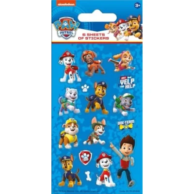 Afbeelding van Paper Projects 01.70.15.046 Paw Patrol blauw stickerpakket in feestformaat (6 vellen), 12,5 cm x 7,5