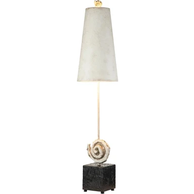 Afbeelding van Flambeau LED Tafellamp Swirl 1X E27 Max 60W Bone White and Black