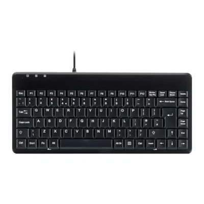 Afbeelding van Perixx PERIBOARD 409P Bedraad PS2 Mini toetsenbord, Zwart, Britse layout