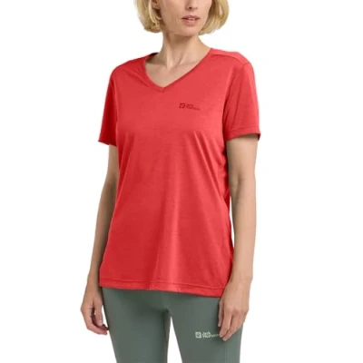 Afbeelding van Jack Wolfskin Crosstrail T Tshirt basic, Dames, Maat: Large, Vibrant red