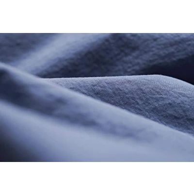 Afbeelding van L1NK STUDIO Beddengoed 150 x 220 cm dekbedovertrek katoen 100% (percal 200 draden) voor bed 90 effen kleur Blueberry