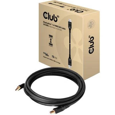 Afbeelding van CLUB3D DisplayPort 1.4 HBR3 8K Kabel M/M 5 meter