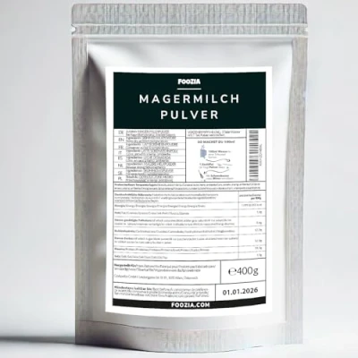 Afbeelding van Magere melkpoeder, melkpoeder gemaakt van verse melk, 400g Foozia