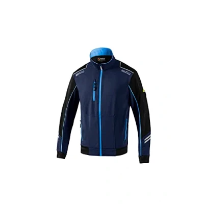 Afbeelding van Sparco TECH LIGHT Softshell Multifunctionele outdoorjas heren Marineblauw/Blauw Maat L