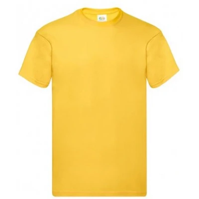 Afbeelding van Fruit Of The Loom Heren Originele T shirt korte mouwen (Zonnebloem Geel)