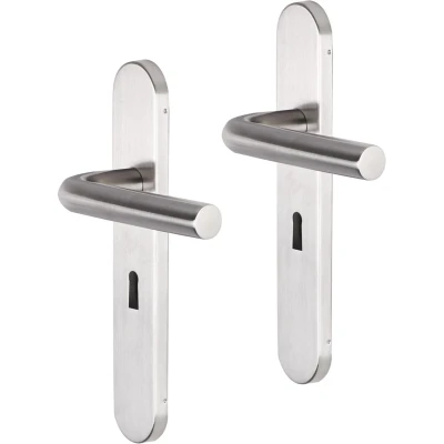 Afbeelding van Deurklink met sleutelschild Impresso Dursley 56 mm (RVS)