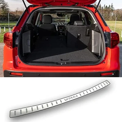 Afbeelding van APEXRA Auto Rvs Achterbumper Protector, voor Suzuki Vitara 2020 2021 2022 2023 Accessoires, onderdelen Achterklep Kofferbak Instaplijsten Cover Scuff Plaat Strip Guard Bescherming