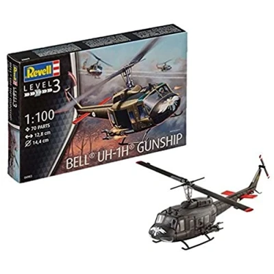 Afbeelding van 1:100 Revell 04983 Bell UH 1H Gunship Plastic Modelbouwpakket