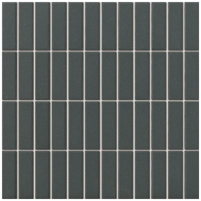 Afbeelding van The Mosaic Factory London Rechthoek Black 2,3x7,3 cm