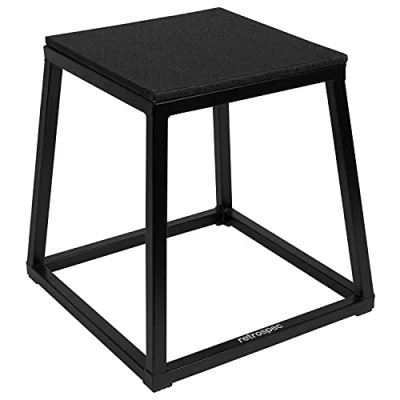 Afbeelding van Retrospec Unisex Leap Plyo Jump Platforms voor Home Gym Plyometrische Springen &amp; Box Oefening, Mat Zwart, 18 inch