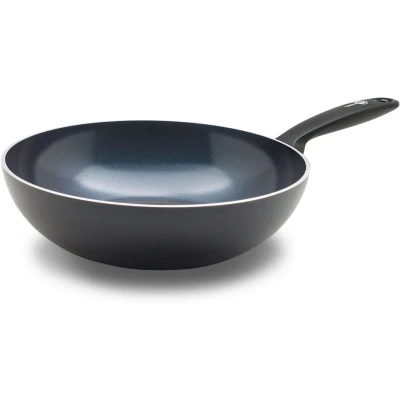 Afbeelding van GreenPan Wokpan Torino Zwart ø 28 cm / 3.6 Liter Keramische anti aanbaklaag