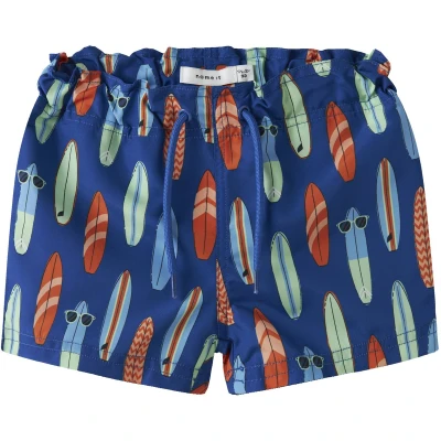 Afbeelding van Name It mini jongens zwemshort ZEUS Surf the Web