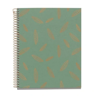 Afbeelding van Miquelrius Notebook A5 (148 x 210 mm), horizontale strepen 7 mm, 120 vellen 70 g/m², kartonnen omslag met koperdetails, 4 gekleurde strepen, koperen spiraal, collectie Feeling Mallorca,