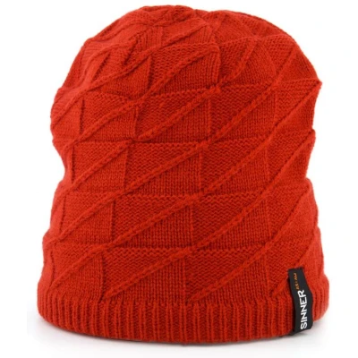 Afbeelding van Sinner beanie Loch rood one size muts