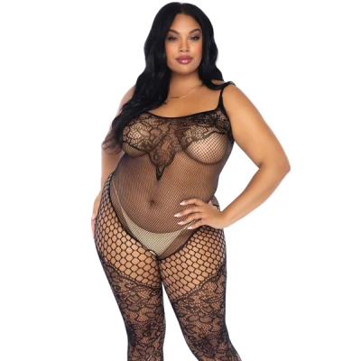 Afbeelding van Kant en Net Tank Top Bodystocking