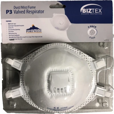 Afbeelding van FFP3 Dolomite Masker met ventiel maat , White