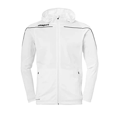 Afbeelding van Uhlsport Stream 22 Trainingsjas Met Capuchon Kind Wit Zwart Maat 140