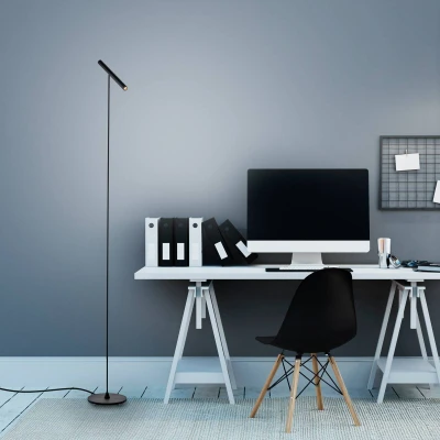 Afbeelding van Paul Neuhaus Design vloerlamp Pure Tutua zwart 405 18