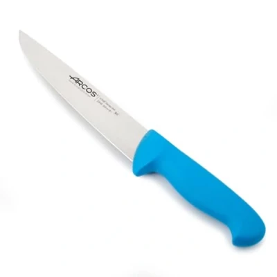 Afbeelding van Arcos Serie 2900, slagersmes, lemmet van nitrum roestvrij staal, 200 mm, handvat polypropyleen, blauw