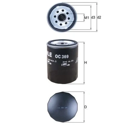 Afbeelding van Knecht Oliefilter OC 369