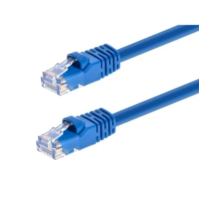 Afbeelding van Monoprice Netwerkkabel (UTP, 24 AWG, Cat6, 550 MHz, UTP, blank koper, 15 m) blauw