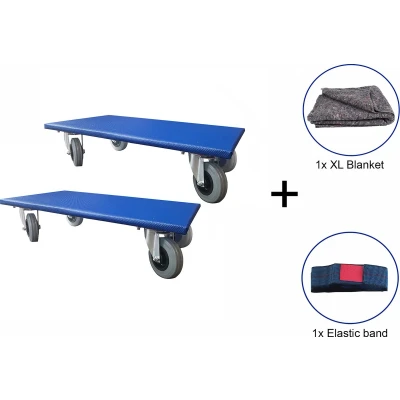 Afbeelding van 2 X Meubelhondje 60 35 Cm + 1 XL Deken Elastische Band