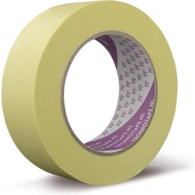 Afbeelding van Technotape afplakband SP lichtgeel 50 mm rol m