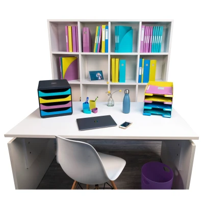 Afbeelding van Exacompta ref. 11368D 1 Brievenbak Forever Young® COMBO MIDI Afmetingen: 34,6 x 25,5 6,5 cm voor A4+ documenten Blauer Engel gecertificeerd kleur fuchsia