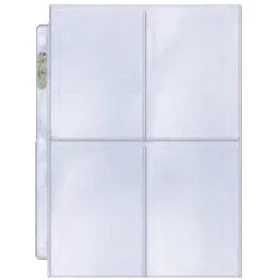 Afbeelding van 4 Pocket Pages Top Loading Clear Platinum (100 stuks)