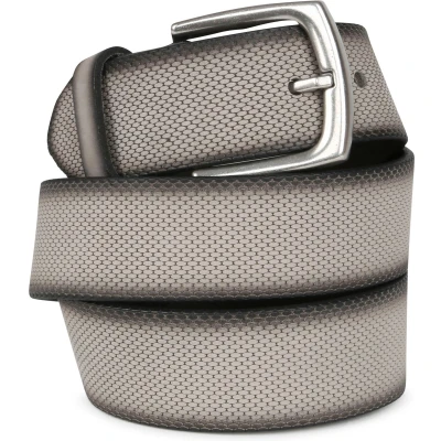 Afbeelding van Suitable Riem Leer Grijs maat 95 Heren Herenkleding Herenriem