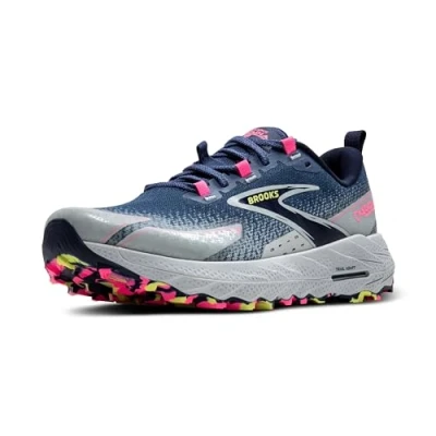 Afbeelding van Brooks Cascadia 18 Trail hardloopschoenen, Dames, Maat: 38, Oceana pearl blue pink Textiel