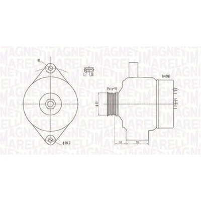 Afbeelding van Magneti Marelli Alternator/Dynamo 063732026010