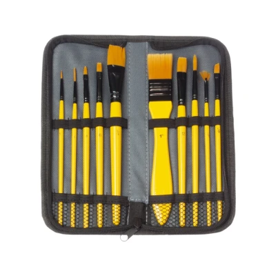 Afbeelding van Penselen, Acrylverf Nylon haar in etui
