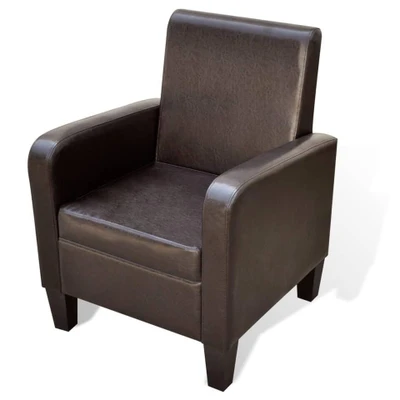Afbeelding van vidaXL Fauteuil kunstleer bruin