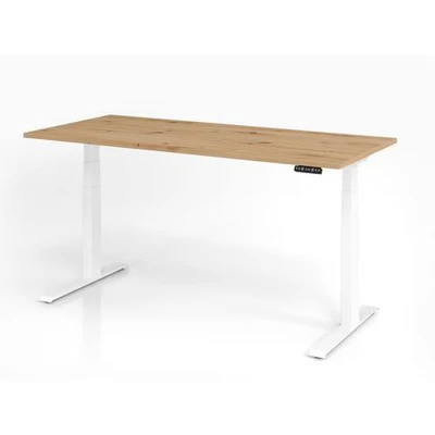 Afbeelding van XDKB 19 W 180x80 Bureau Elektrisch in hoogte verstelbaar. 180 x 80 Knoestige Eiken Tafelhoogte I verstelbaar