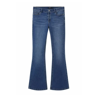 Afbeelding van LMTD Bootcut jeans voor kinderen, Maat: 140, Medium blue denim