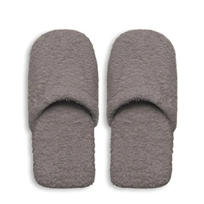 Afbeelding van Excelsa Warme badslippers van badstof heren 30 x 12 5 cm grijs