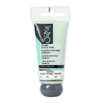 Afbeelding van Sizzix Effectz Romige Matte Acrylverf Groene Thee 60ml, 664547, One Size