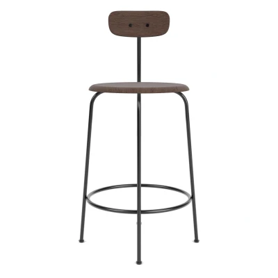 Afbeelding van Audo Copenhagen Afteroom Counter Barkruk H92 Donker Eiken
