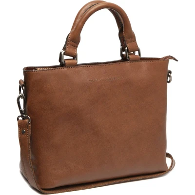 Afbeelding van The Chesterfield Brand Leren Shopper Cognac Napoli