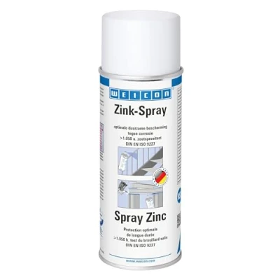 Afbeelding van WEICON Zink Spray, 400 ml TÜV geteste corrosiebescherming roestbescherming cathodisch