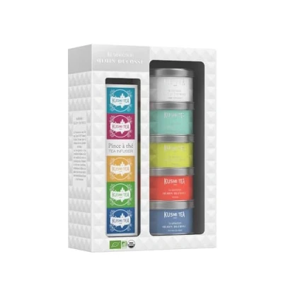 Afbeelding van Kusmi Tea Le Thé Blanc Alain Ducasse losse thee set van 5