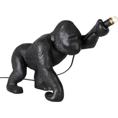 Afbeelding van Clayre &amp; Eef Lampenvoet Aap 43x19x30 cm Zwart Kunststof Lampvoet