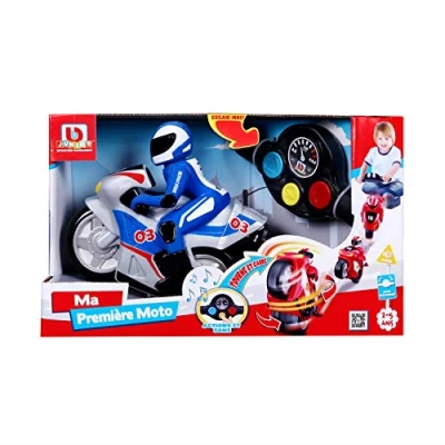 Afbeelding van BB Junior first rc driver en afstandsbediening racing stuur, 95001B, motorfiets blauw