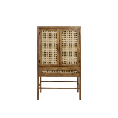 Afbeelding van Light &amp; Living Nipas wandkast 90x45x160 cm Hout bruin