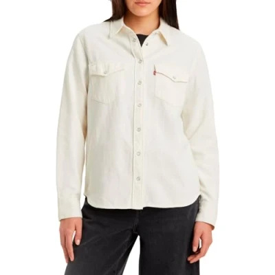 Afbeelding van Levi&#039;s Iconic Western Overhemdblouse, Dames, Maat: XS, Ecru