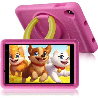 Afbeelding van Blackview Tab A5 Kids 8 inch Android 14 Tablet 9(3+6)GB+64GB 4G DUAL SIM 5100mAh WiFi, Bluetooth, Ouderlijk toezicht, Box speaker Roze